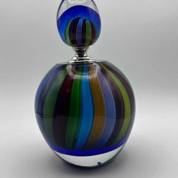 Vintage Italian perfume bottle with its original glass stopper, Murano glass - Picture 4 of 9